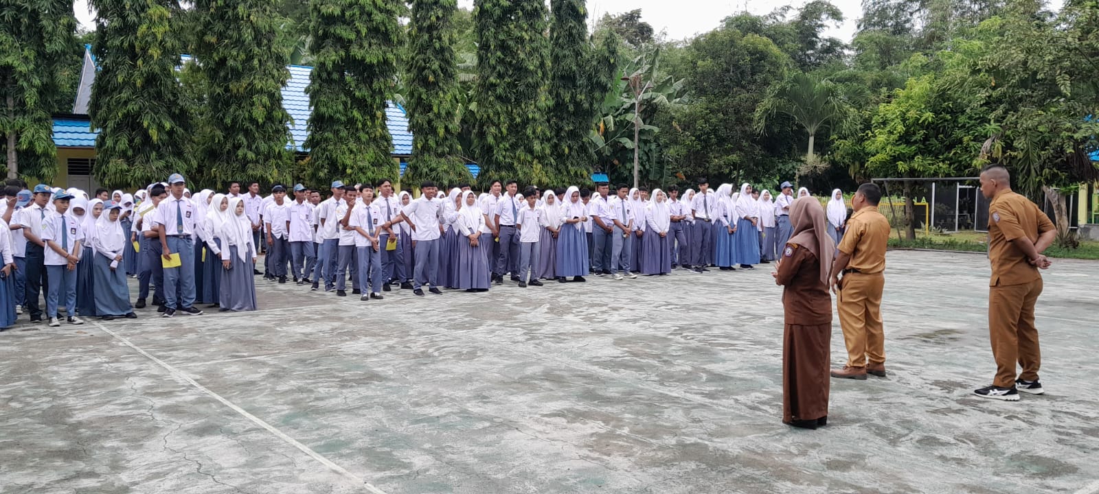 Arahan pelaksanaan PSAS Semester Genap  TP 2023 -2024 oleh Proktor, Wakasek Siswa, dan Wakasek Kurikulum.